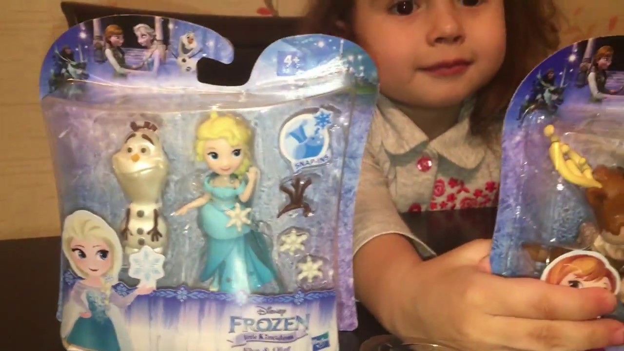 Киндер Сюрприз и куклы Анна и Эльза Холодное Сердце распаковка.№48