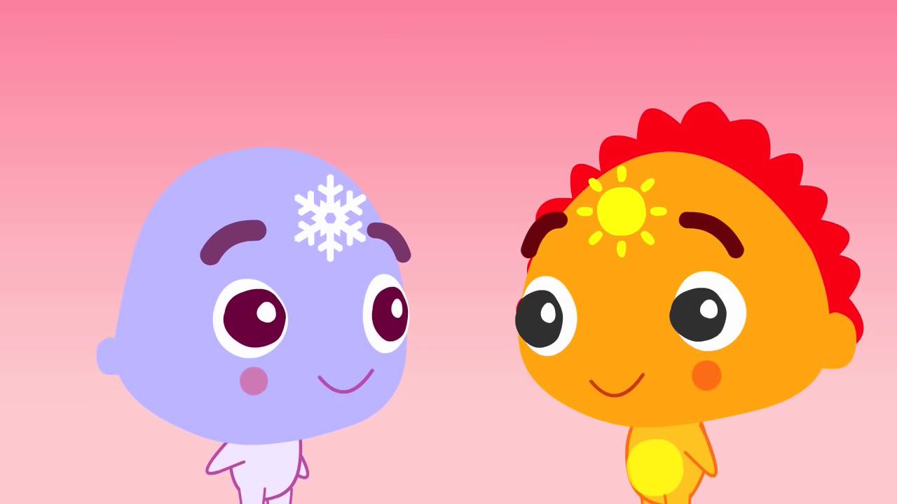 Lingua cuentos Las estaciones del año dibujos para niños animados