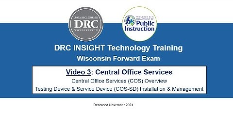 Tech Training 2025 - Video 3 - Central Office Services
