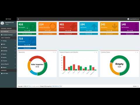 SMRT Freight Forwarding Software, Part 1: Dashboard and Container Details
