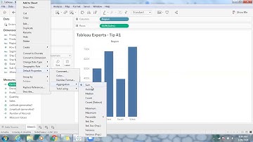 Default Aggregation in Tableau? Check the properties!