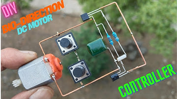 DIY DC MOTOR BI-DIRECTION CONTROLLER USING BC547 TRANSISTOR