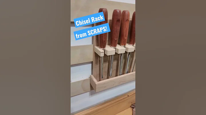 DIY Chisel rack from scrap wood! #woodworking #frenchcleats #chisel