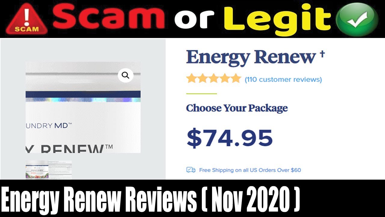 Energy Renew Reviews {November 2020} Another Scam Product or Legit