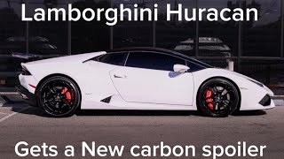 Match Highlights Lamborghini huracan gets Aero Republic 3 piece carbon wing 