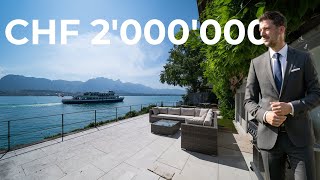 Direkt Am Thunersee Chf 2000000.- Maisonette-Wohnung Mit Privatem Seezugang In Oberhofen, Schweiz