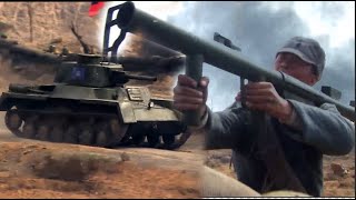 картинка: Противник послал в атаку танки, но у нашей армии есть противотанковые ракеты.