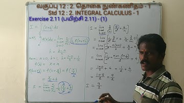 12th Std Business Maths Chapter 2 - Exercise 2.11 - (1)