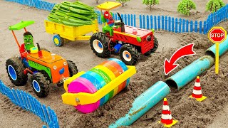 Top diy tractor making mini Repair Pipeline & Roadwork | diy mini truck roller & bulldozer | HP Mini
