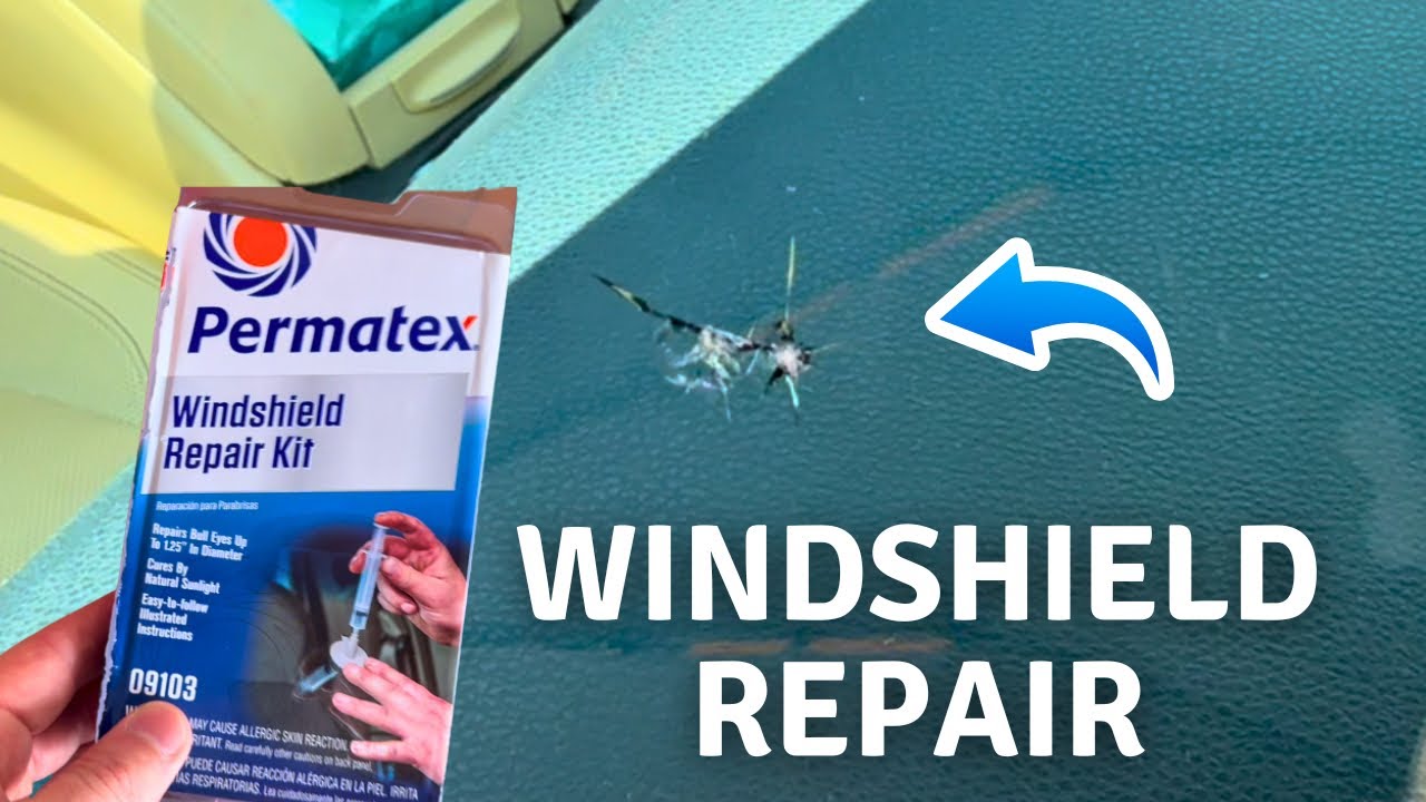 Permatex windshield repair resin injection and curing procedure