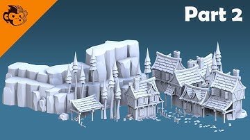 Medieval Modular Pack for Unity PART 2 - 3ds max Timelapse