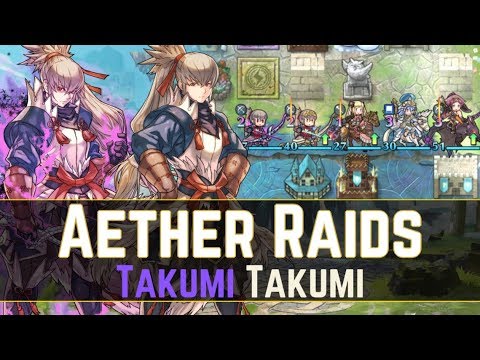 Galaxy Brain Double Takumi Play + Rematch! | Aether Raids 【Fire Emblem Heroes】 langrisser mobile apk
