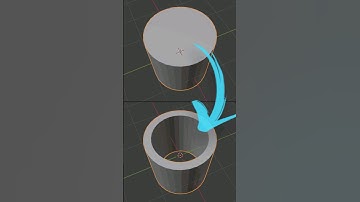 How to make Hollow Cylinder in Blender #cgian #blender #b3d #3dmodeling