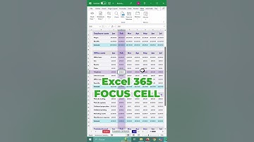 FOCUS CELL Feature - Excel 365 Awesome New Feature