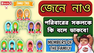 Family Tree Chart | Useful Family Relationship Chart | Kids vocabulary - Family - family members