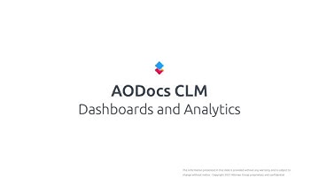 AODocs CLM (Part 3) - Gain Insight with Configurable Dashboards