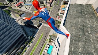 Gta 5 - Spiderman Water Stunts Jumps/Fails (Euphoria Ragdolls)