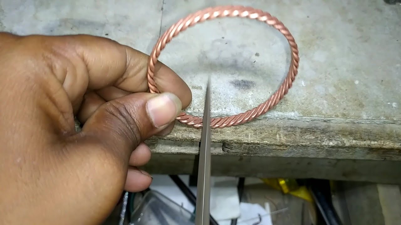 copper bracelet making for man. copper bracelet making video. Swapan
