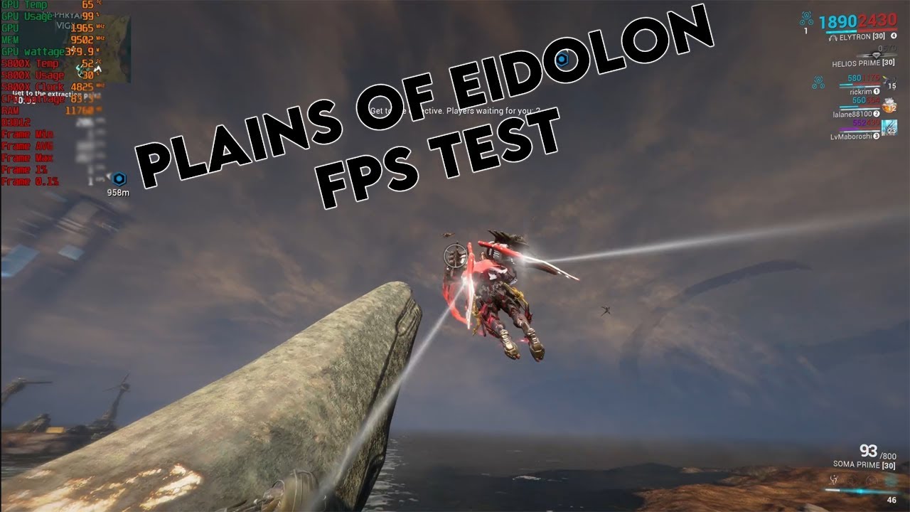 Warframe Maxed out settings {RTX 3080} x {Ryzen 7 5800x} (1440p)