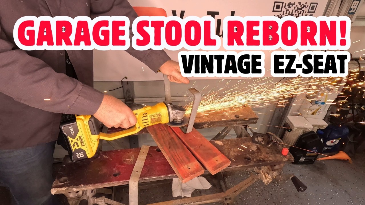 Реставрация винтажного табурета EZ-Seat Shop Creeper