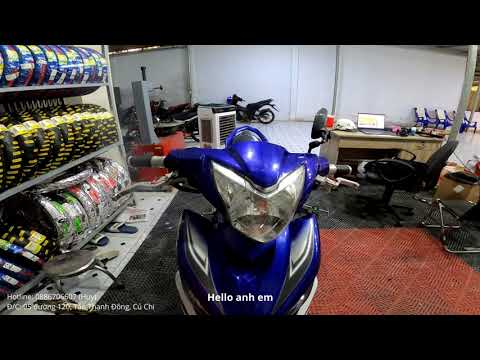 Video Dọn mới Exciter 135 sơn xe màu xanh GP và dán tem mới - youtube
