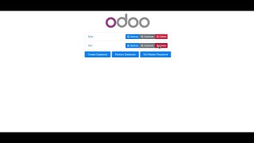 odoo How to delete database