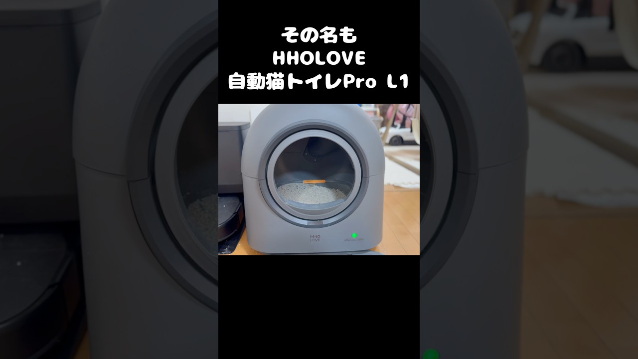 HHOLOVE自動猫トイレPro L1】がねこもふ生活にやってきた！ - YouTube