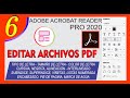 EDITAR ARCHIVOS PDF en Adobe Acrobat Reader PRO 2020 - fácil y rápido en español - windows 10
