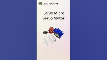 SG-90 Servo Motor With Distance Ultrasonic Sensor | HC-SR04 Sensor | Digital Motor #servomotors