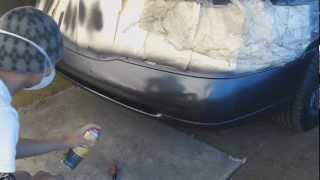 Painting a car part using spray cans Part 1 (Base Coat)