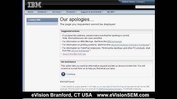 Part 1: 404 Page not found error pages can improve search engine results