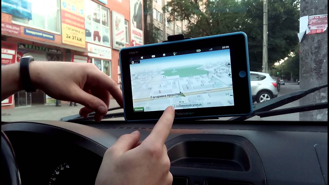 GPS навигатор Pioneer 7 дюймов с TV - YouTube