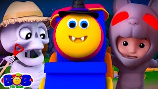 Monsters in the Dark Halloween Music & Spooky Cartoon for Babies by Bob The Train