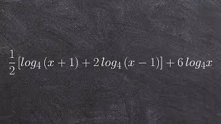 Condensing logarithmic expressions