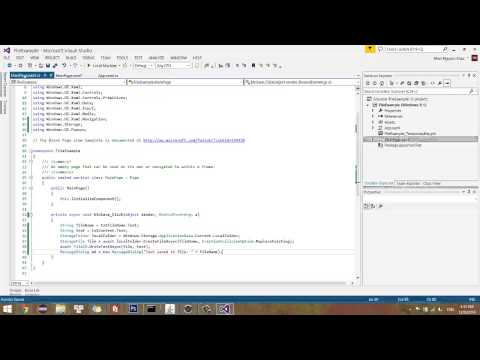 Windows Store App - FileIO - Read & Write text