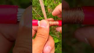 Amazing Electric Wire Jointing Trick ⚡| Copper Wire Connection Easy Method 🔥