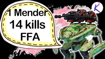 Immortal Mender 1 robot 14 kills in FFA war robots gameplay WR robot