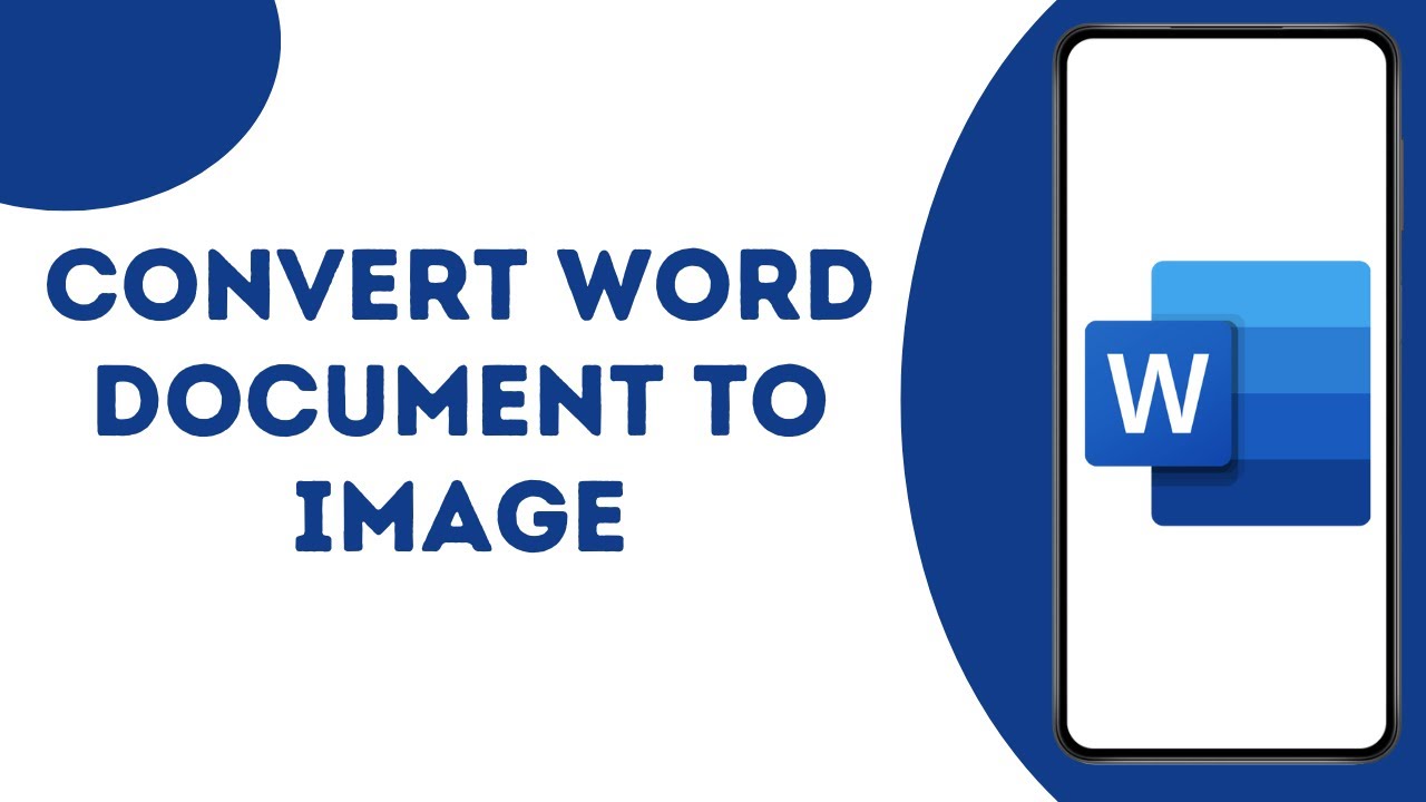 How to convert word document to image youtube