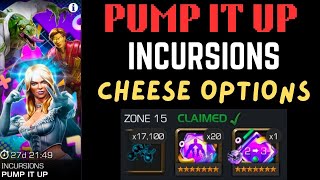 Pump it up INCURSIONS |Best hacks   Cheese options| - Marvel Contest of Champions 