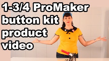 ProMaker 1.75  | Product Video | Professional Button Maker Kit from ButtonMakers.net