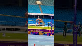 High jump international women athletes pooja #trackwork #cricket #athletics #shorts #workout