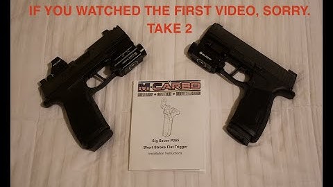 M*CARBO Short Stroke Flat Trigger for Sig P365 X Macro: Take 2