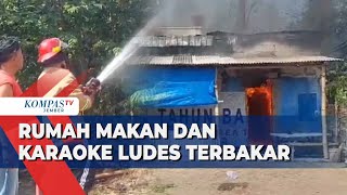 Warung Makan dan Rumah Karaoke di Probolinggo Ludes Terbakar