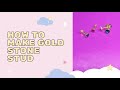 How to make gold stone stud | Single  Stone Stud | Gold Earing | Nose Ring | Handmade deisgn