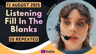 Pte Listening Fill In The Blanks - August 2026 - Must Practice
