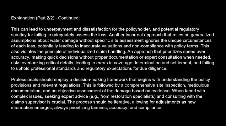 Certified Catastrophe Adjuster  CCA  Exam Free Practice Test And Answers Updated