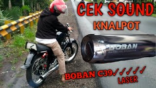 Cek sound knalpot Rx-King Boban C39 laser