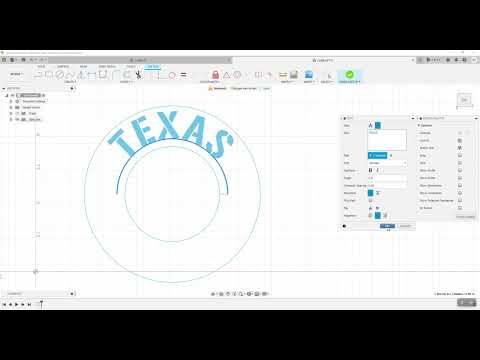 Fusion 360 Quick Tip - How to Create Text on Circle