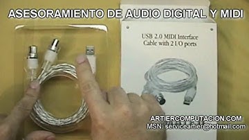 MIDIMATE II INTERFAZ MIDI TIPO CABLE USB 2.0 EN ARTIER