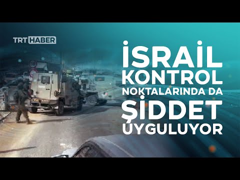 İsrail zırhlı aracı bir Filistinliye ait otomobili sürüklerken devrildi
